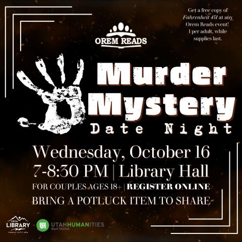 Orem Reads Murder Mystery